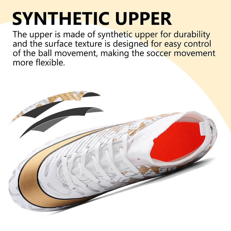 Soccer Cleats Mens Women Professional High Top Breathable Football Cleats Sneaker