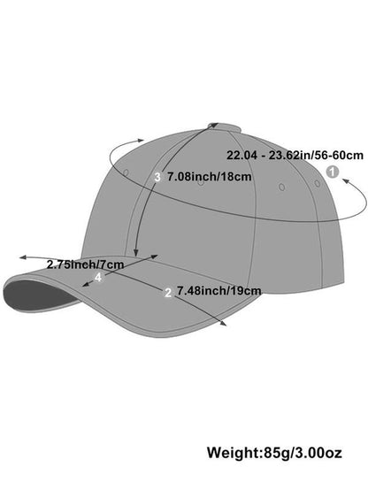 Fashion Three-Dimensional Anchor Embroidered Baseball Cap, Outdoor Adjustable Sports Sunscreen Casual Cap for Shopping, Travel, Seaside Party, Unisex